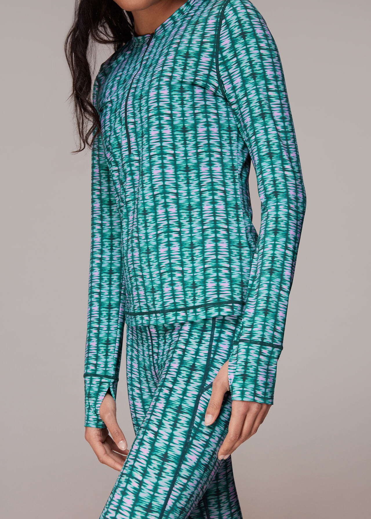 Abstract Wave Layered Legging